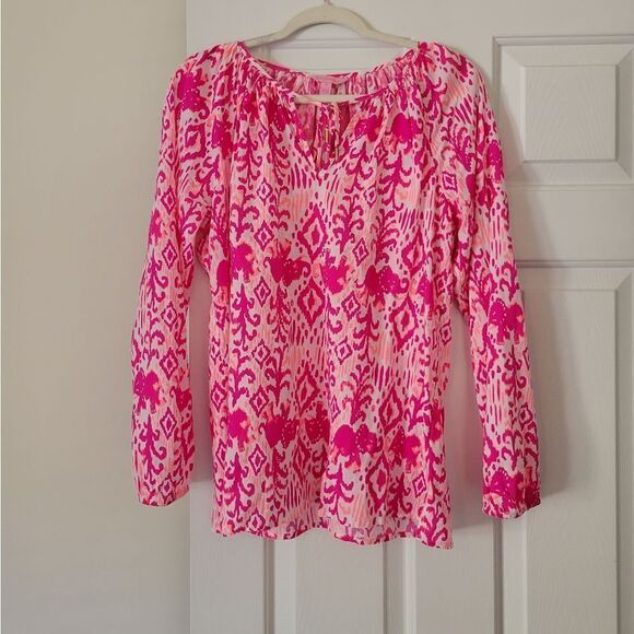 Lilly Pulitzer Willa top Sz M - Picture 2 of 8
